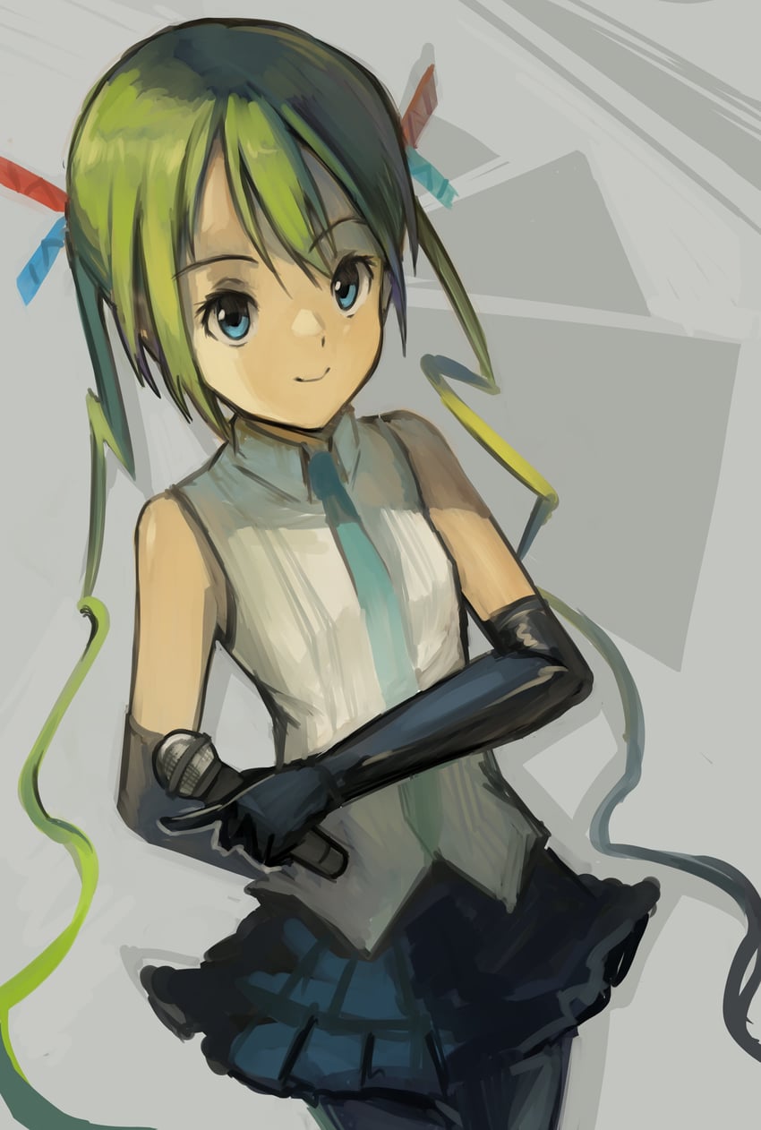 hatsune miku (vocaloid and 1 more) drawn by kornod