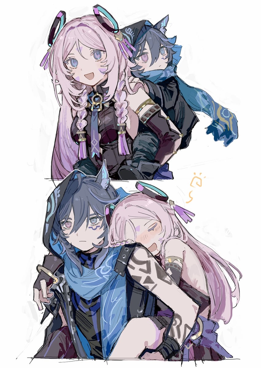 citlali and ororon (genshin impact) drawn by shima_(vivi_do)
