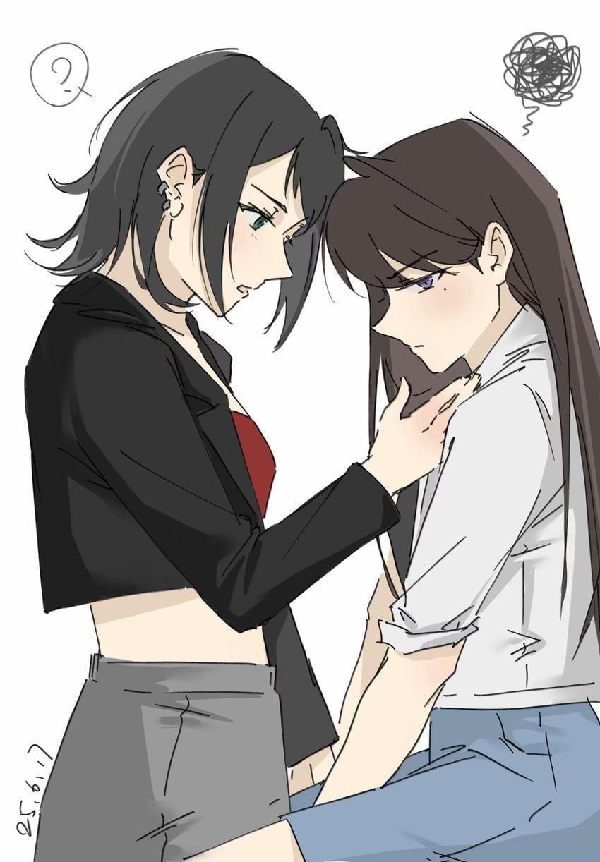 shiina taki and yahata umiri (bang dream! and 1 more) drawn by eyouu111111