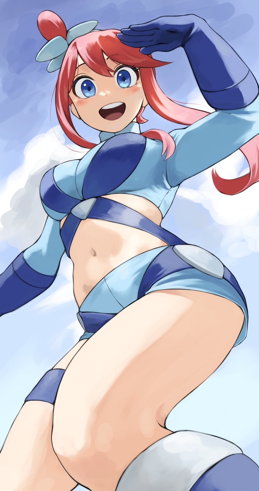 skyla (pokemon and 1 more) drawn by fengling_(furin-jp)