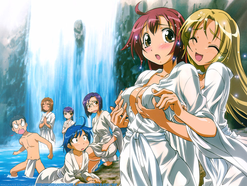 nanbu chitose, ikuina sumi, atouda yuuko, amanogawa haruka, sugai hinata, and 2 more (megami magazine and 1 more) drawn by horii_kumi