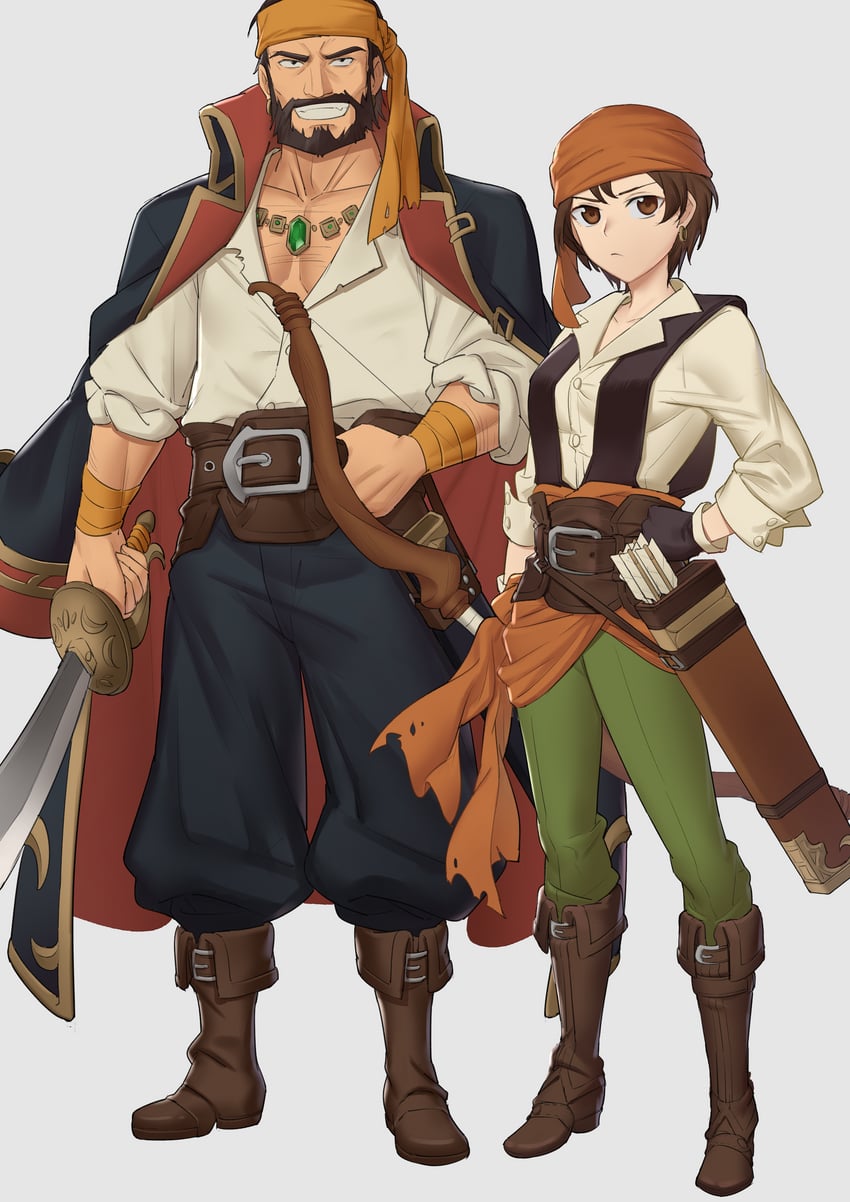 tanya and dagdar (fire emblem and 1 more) drawn by ebinku