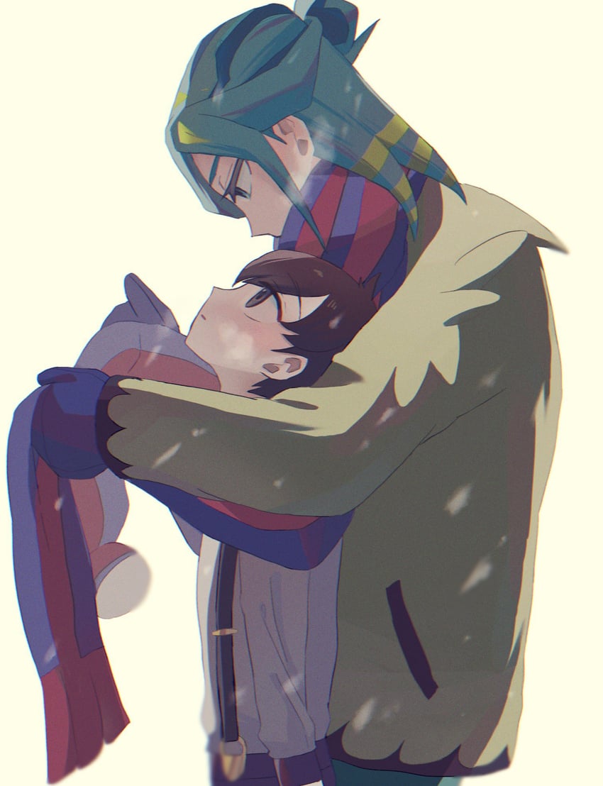 florian and grusha (pokemon and 1 more) drawn by nouson