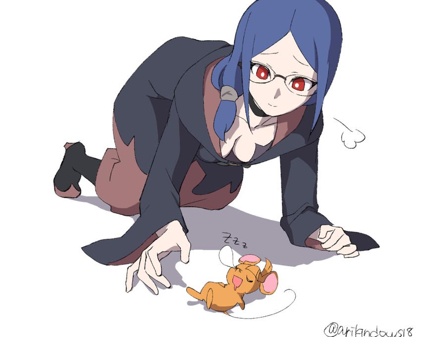 kagari atsuko and ursula charistes (little witch academia) drawn by arikindows10