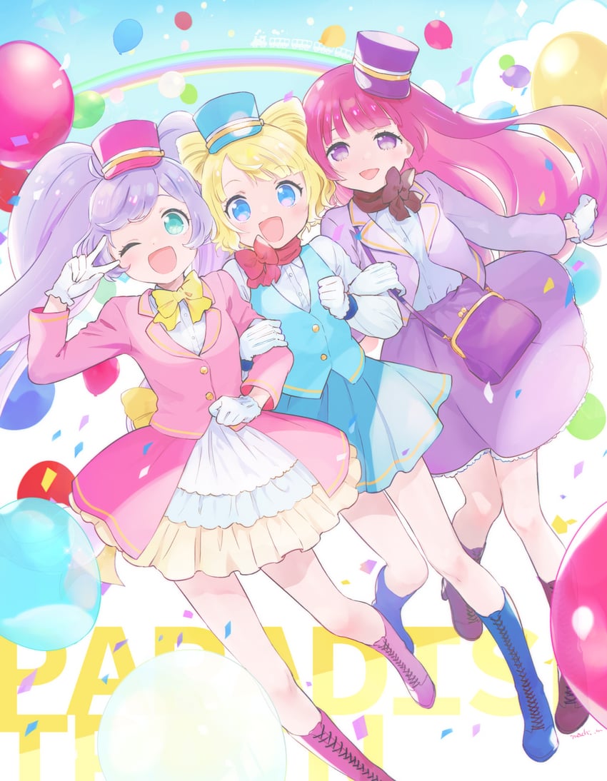 manaka laala, minami mirei, and hojo sophy (pretty series and 1 more) drawn by machico_maki