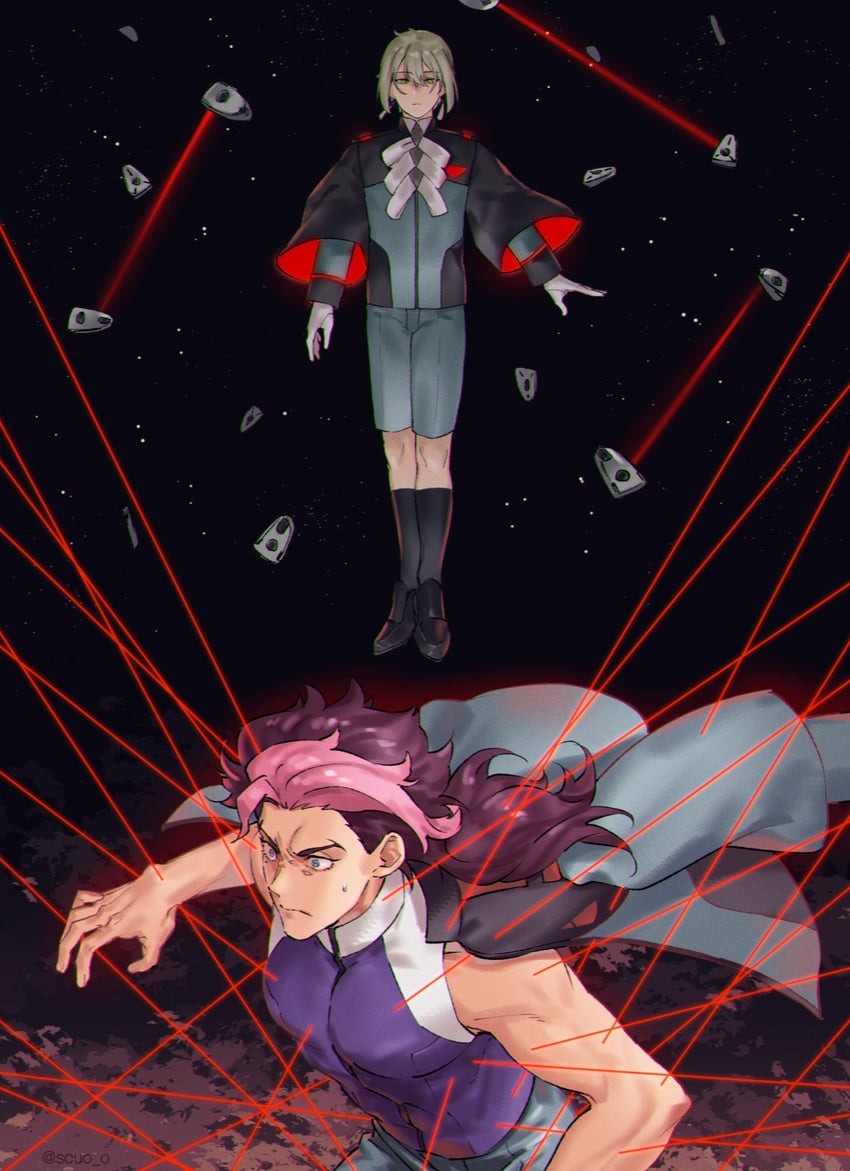 guel jeturk and elan ceres (gundam and 1 more) drawn by soul_(tamashii)