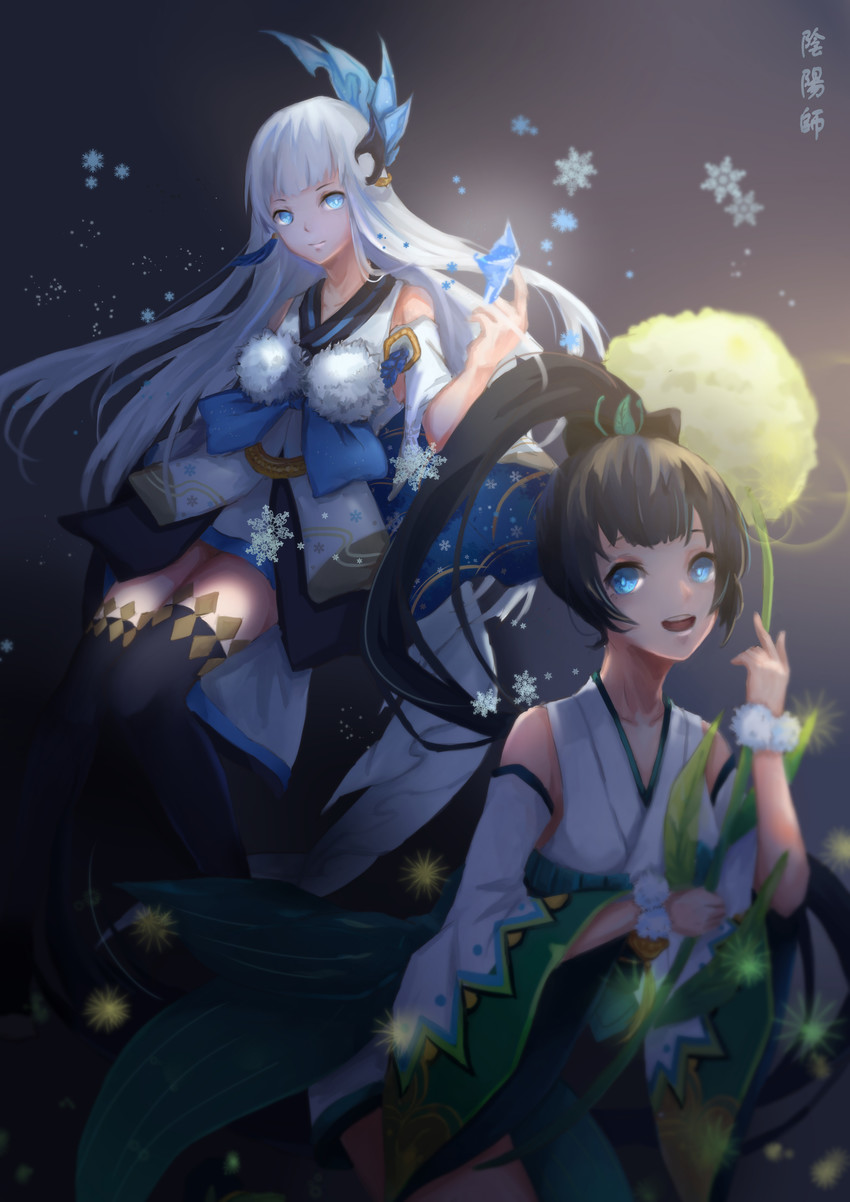 hotarugusa and yuki onna (onmyoji) drawn by hua_shi_mang