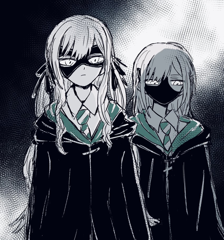 togawa sakiko, wakaba mutsumi, mortis, and oblivionis (bang dream! and 2 more) drawn by dao148617dao