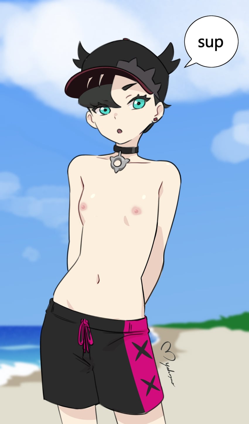 marnie (pokemon and 1 more) drawn by maho_malice