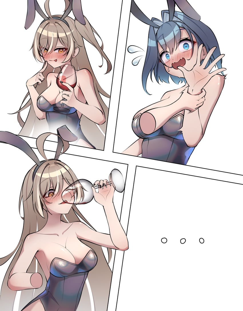 ouro kronii and nanashi mumei (hololive and 1 more) drawn by lazyfox