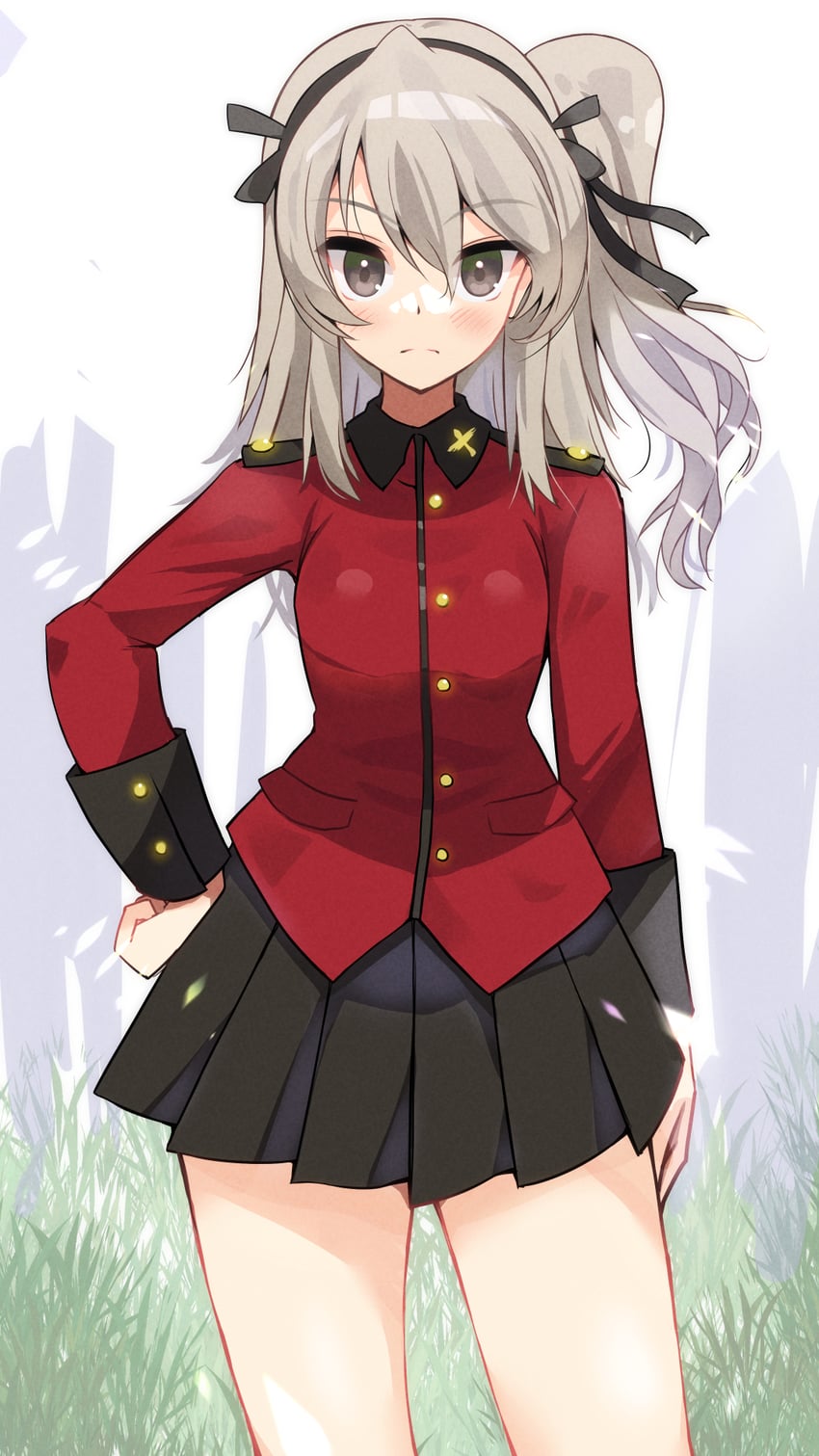 shimada arisu (girls und panzer and 1 more) drawn by blaze_(blazeillust)
