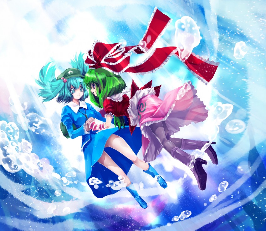 kawashiro nitori and kagiyama hina (touhou) drawn by ichikawa_ryuunosuke