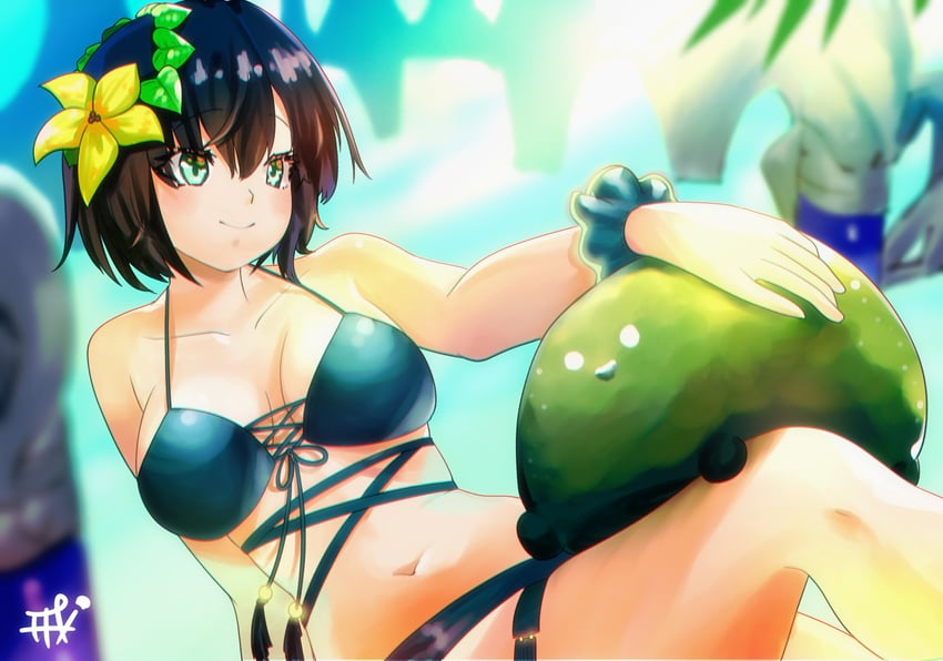 aoi erika and narvy (heaven burns red) drawn by t_kutkut