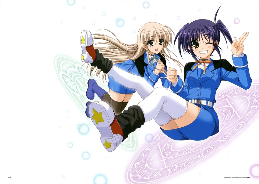 lily-strosek and isis egret (lyrical nanoha and 1 more) drawn by higa_yukari
