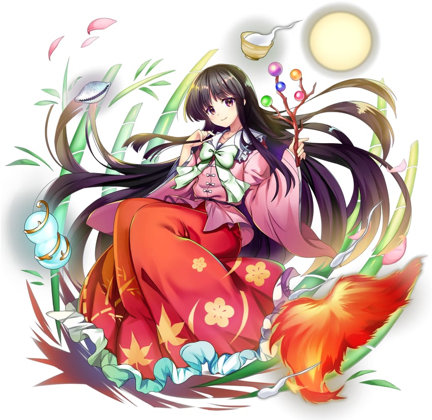 houraisan kaguya (touhou and 1 more) drawn by rotte_(1109)
