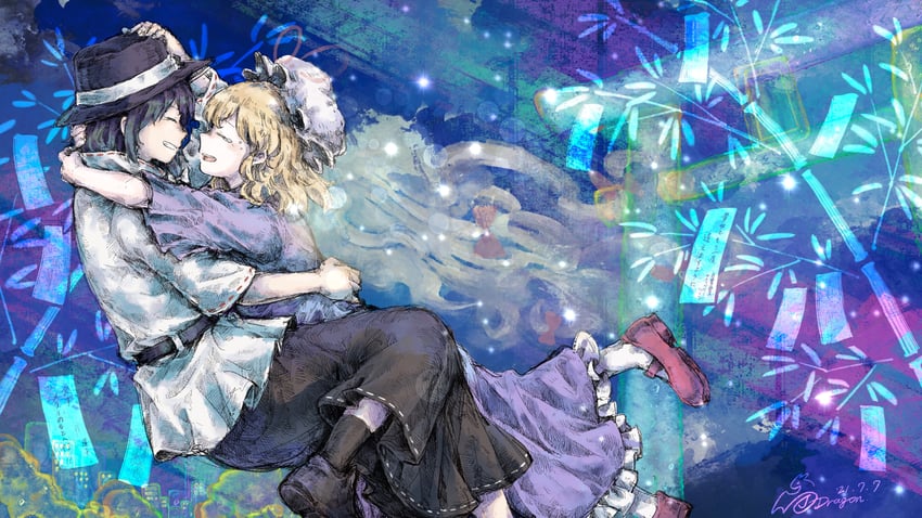 yakumo yukari, usami renko, and maribel hearn (touhou) drawn by j-dragon