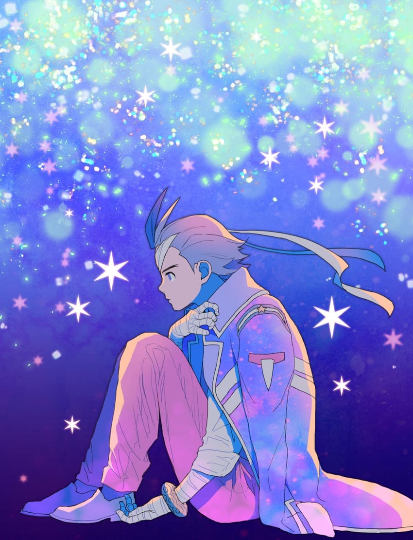 apollo justice (ace attorney and 1 more) drawn by ouse_(otussger)