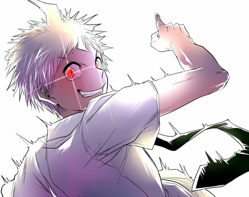 hinata hajime (danganronpa and 1 more) drawn by murasaki_(deceive138)