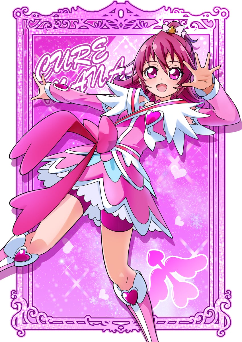 aida mana and cure heart (precure and 1 more) drawn by tirofinire