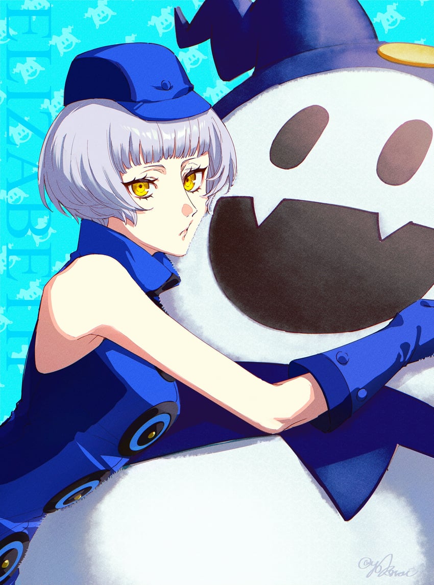 jack frost and elizabeth (persona and 1 more) drawn by yokaroni