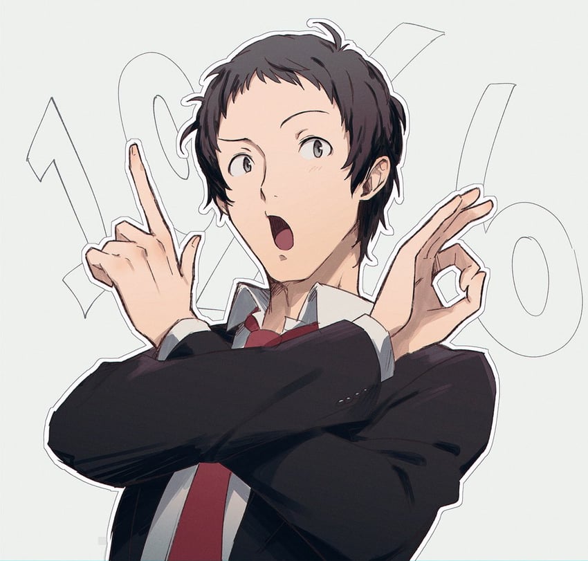 adachi tooru (persona and 1 more) drawn by yoshino_saku