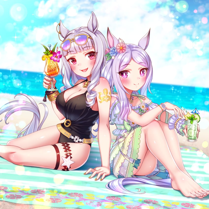 gold ship and mejiro mcqueen (umamusume) drawn by sugimotty_nova