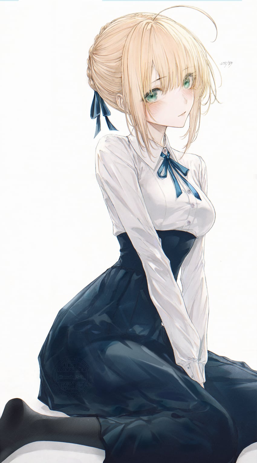 artoria pendragon (fate and 1 more) drawn by renoahh