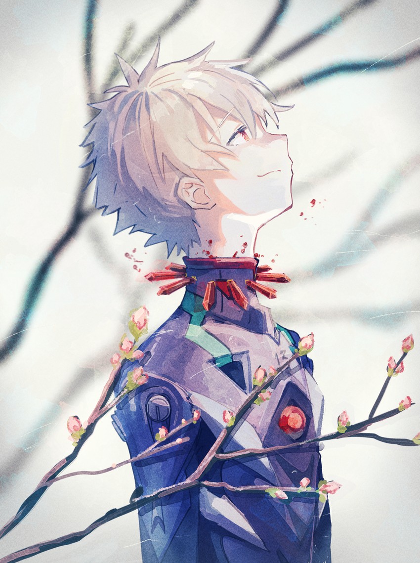 nagisa kaworu (neon genesis evangelion and 2 more) drawn by hajikkoneko