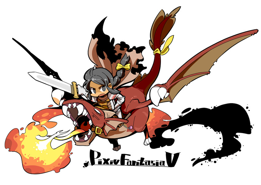 pixiv fantasia and 1 more drawn by hounori