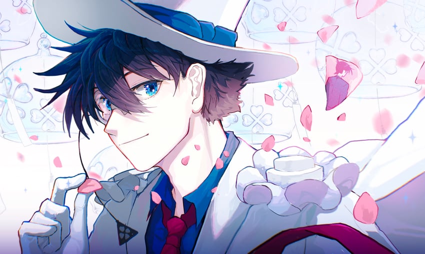 kaitou kid (meitantei conan and 1 more) drawn by avatra