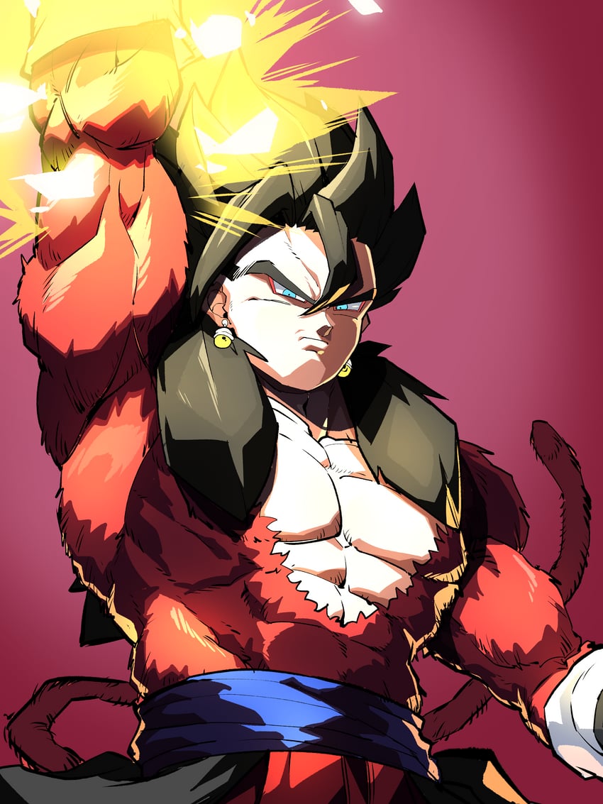 vegetto (dragon ball and 1 more) drawn by k.tomato