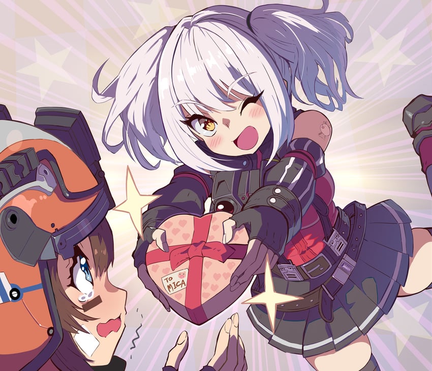 mica and belorta (goddess of victory: nikke) drawn by syope