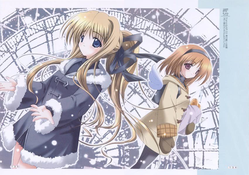 kamio misuzu and tsukimiya ayu (kanon and 2 more) drawn by misakura_nankotsu