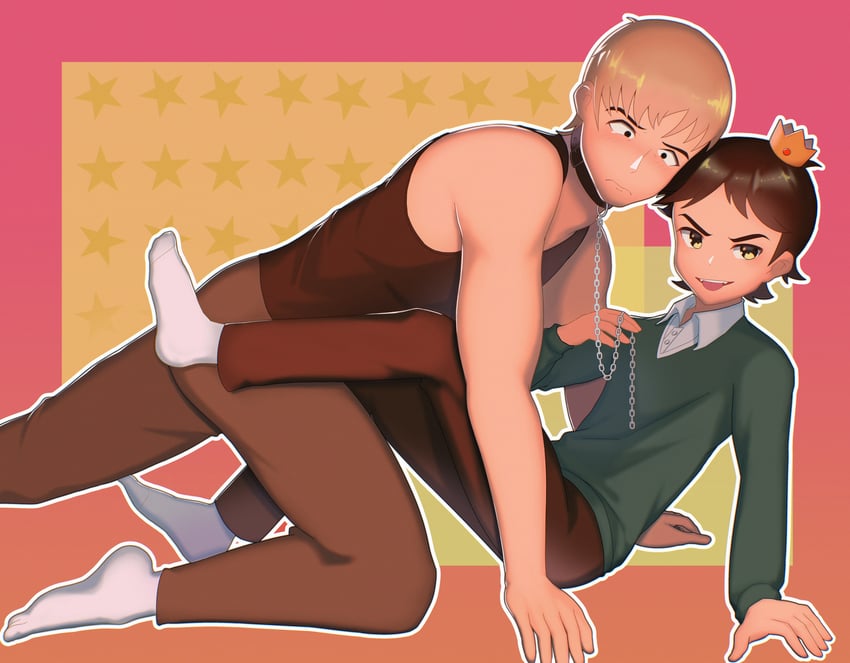 wallace wells and todd ingram (scott pilgrim and 1 more) drawn by atanukitanuki