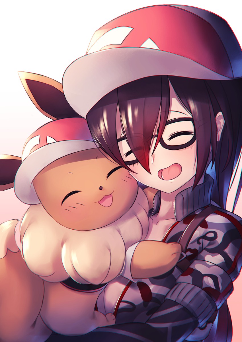 eevee and roboco-san (pokemon and 2 more) drawn by totoya_z