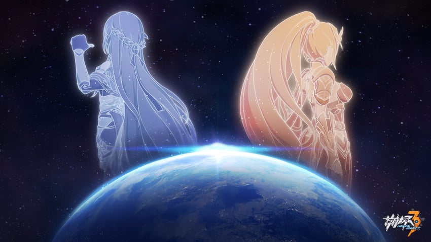 herrscher of sentience and durandal (honkai and 1 more)