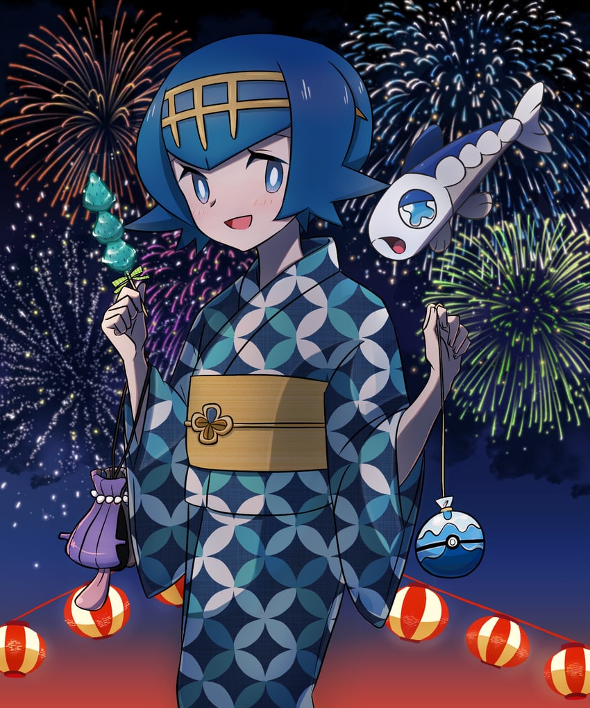 lana, wishiwashi, and shellder (pokemon and 1 more) drawn by haruki_sparsa
