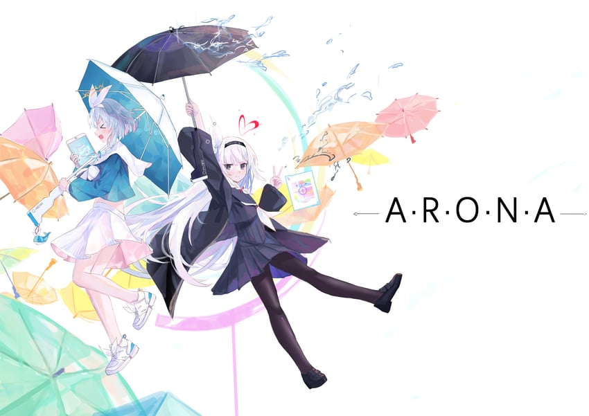 arona and plana (blue archive) drawn by forest_0
