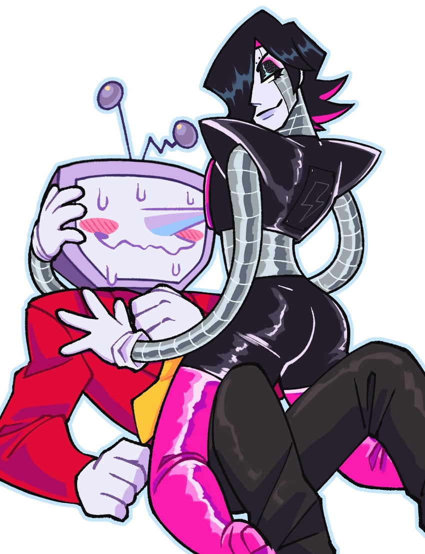 mettaton, mettaton ex, and ant tenna (undertale and 1 more) drawn by lumi_nela