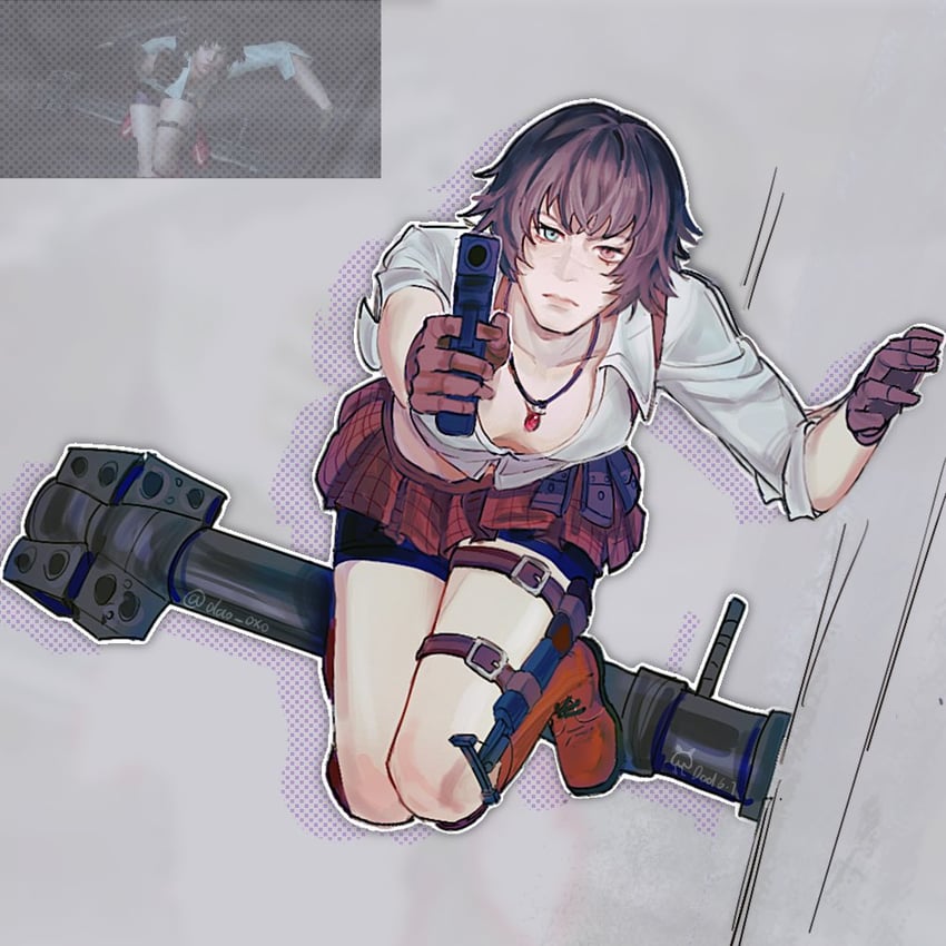 lady (devil may cry and 1 more) drawn by dao_oxo