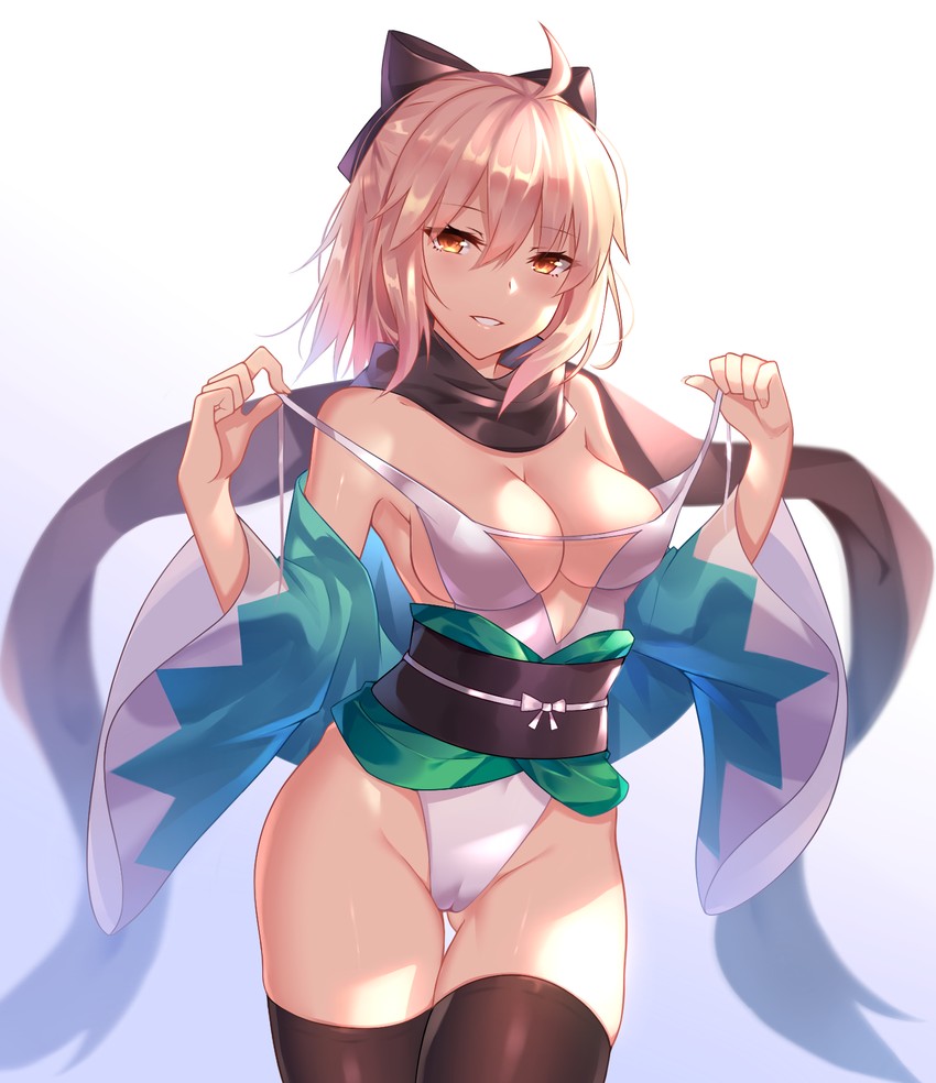 okita souji (fate and 2 more) drawn by heiyan_shenshi