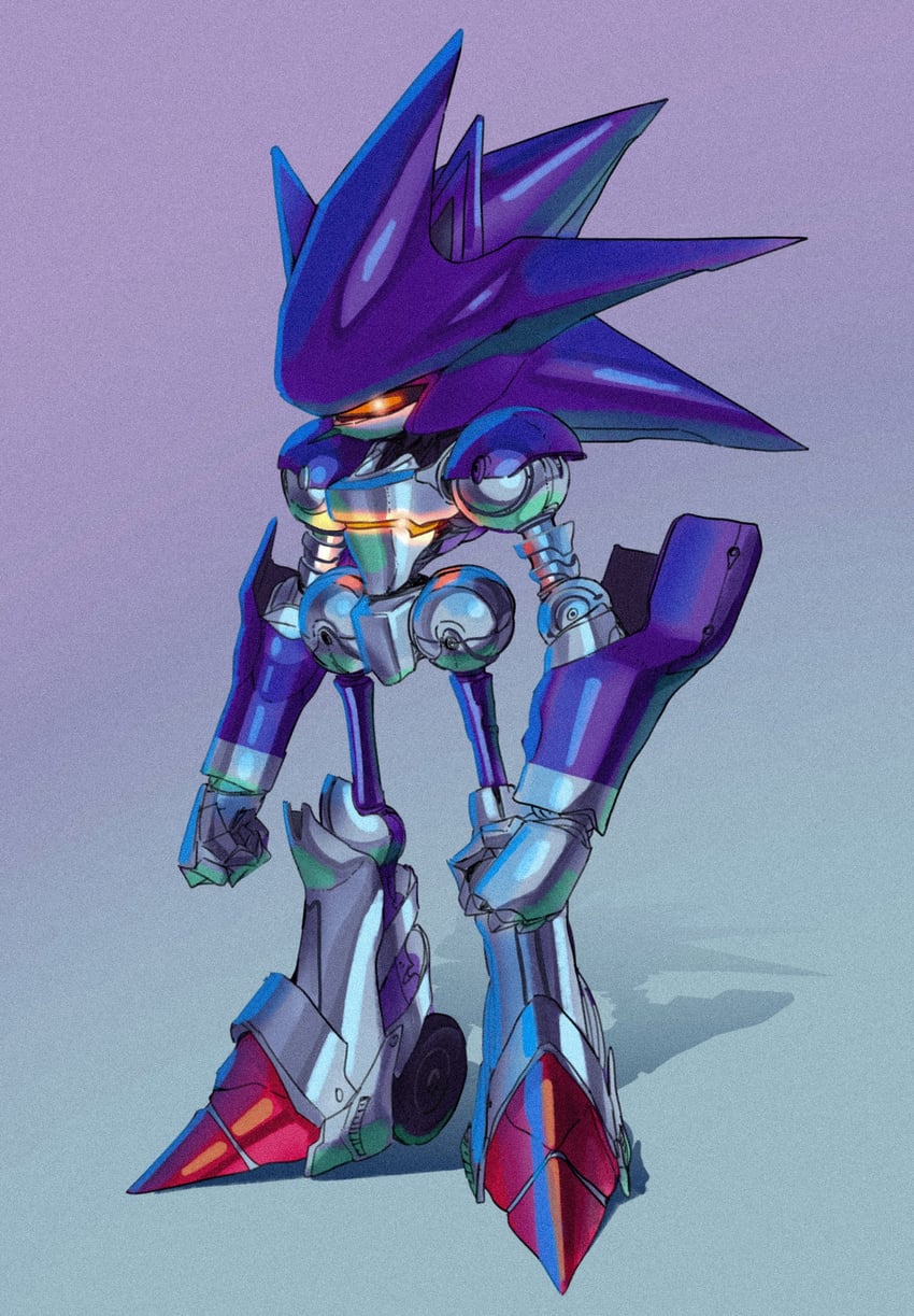 mecha sonic mkii (sonic and 2 more) drawn by mochi_paya
