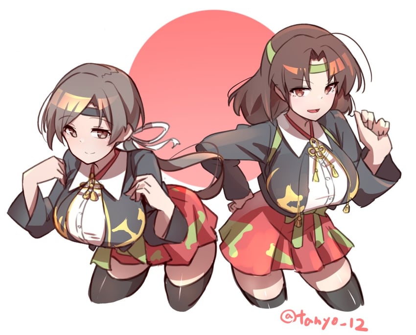 chitose, chiyoda, chitose kai ni, and chiyoda kai ni (kantai collection) drawn by tanyou