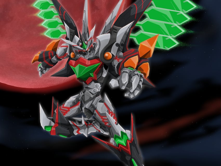 didalion and didalion zam (super robot wars and 1 more) drawn by monmon_(monban)