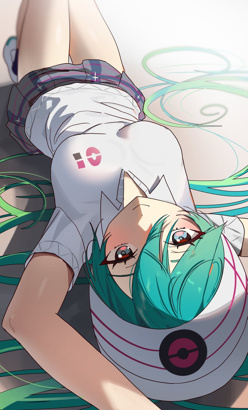 hatsune miku and psychic miku (pokemon and 2 more) drawn by shedar