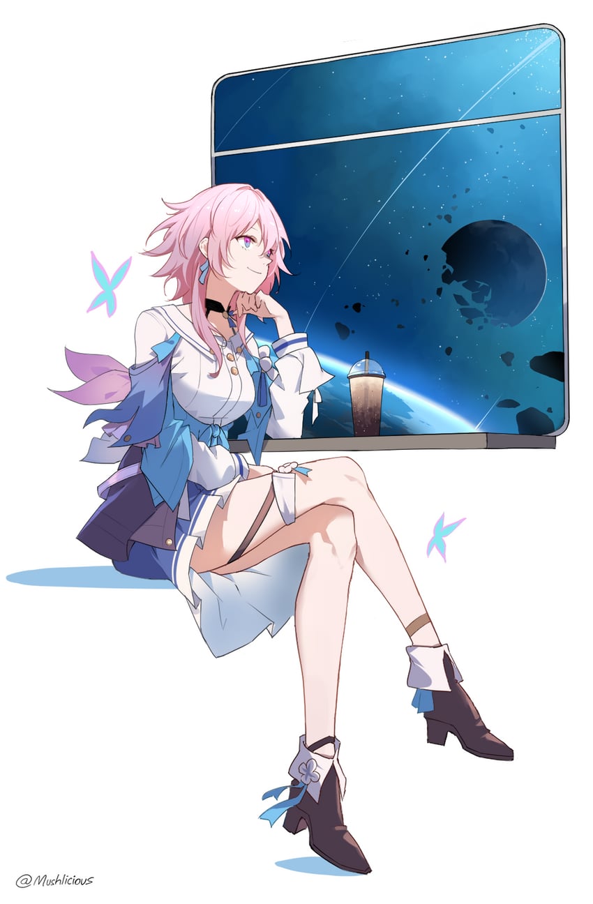 march 7th (honkai and 1 more) drawn by mush_(mushlicious)