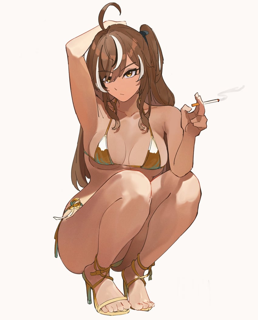 nanashi mumei (hololive and 1 more) drawn by mr_thecatman