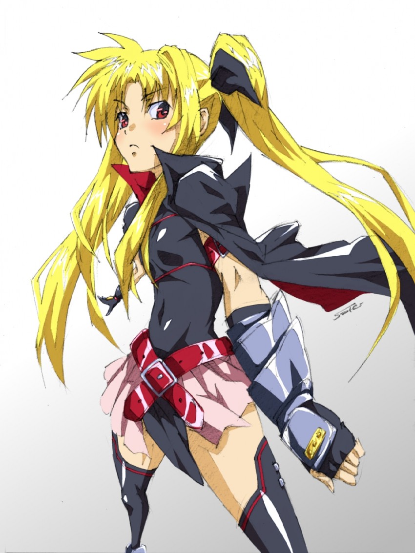 fate testarossa (lyrical nanoha and 2 more) drawn by himemura_saki