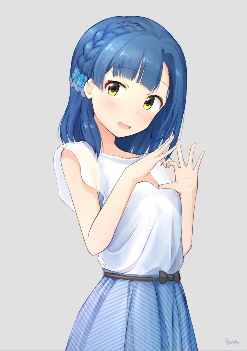 nanao yuriko (idolmaster and 1 more) drawn by basa_rutan