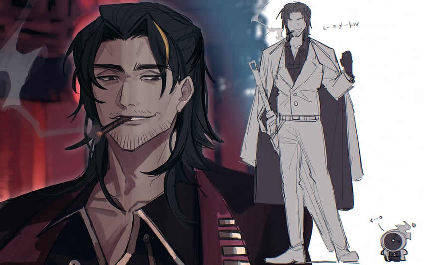 dante and lei heng (project moon and 1 more) drawn by yasuihiruya
